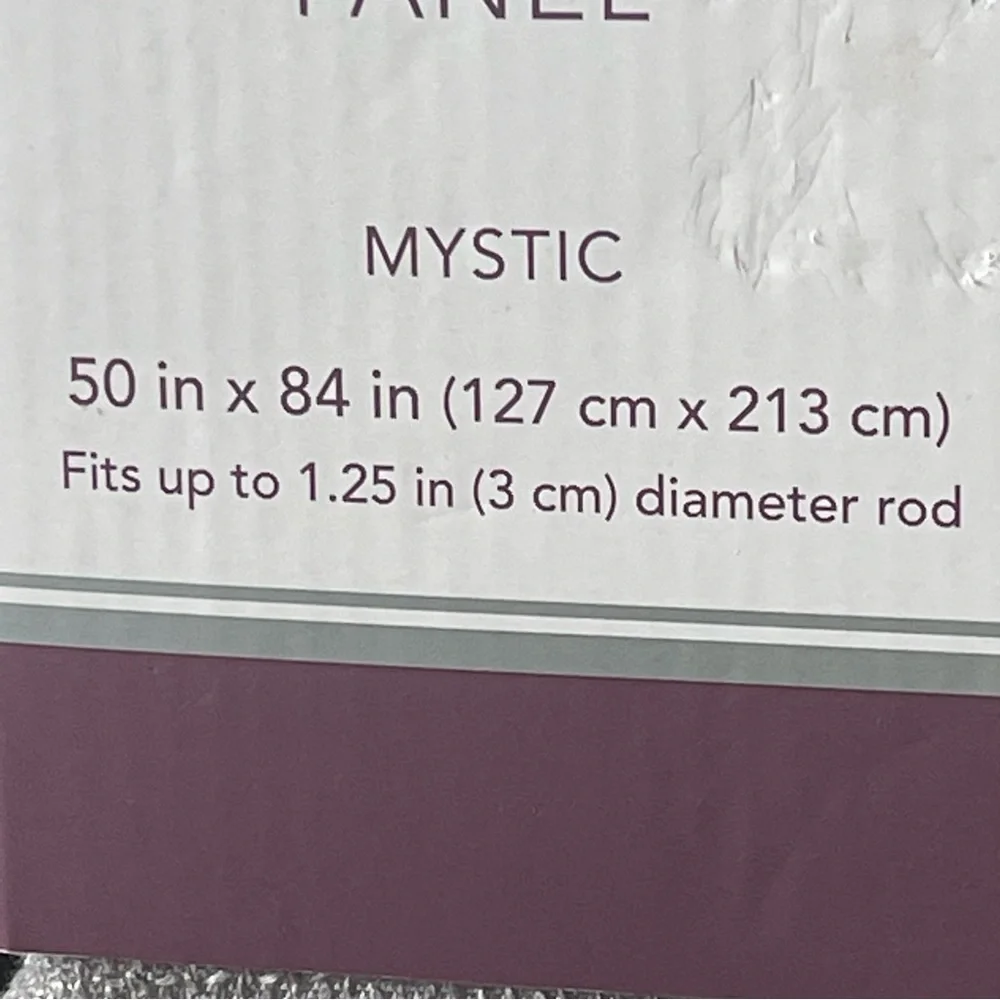 3/$15 Window Curtain One Rod Pocket Panel Mystic Textured Gray Curtain One Panel